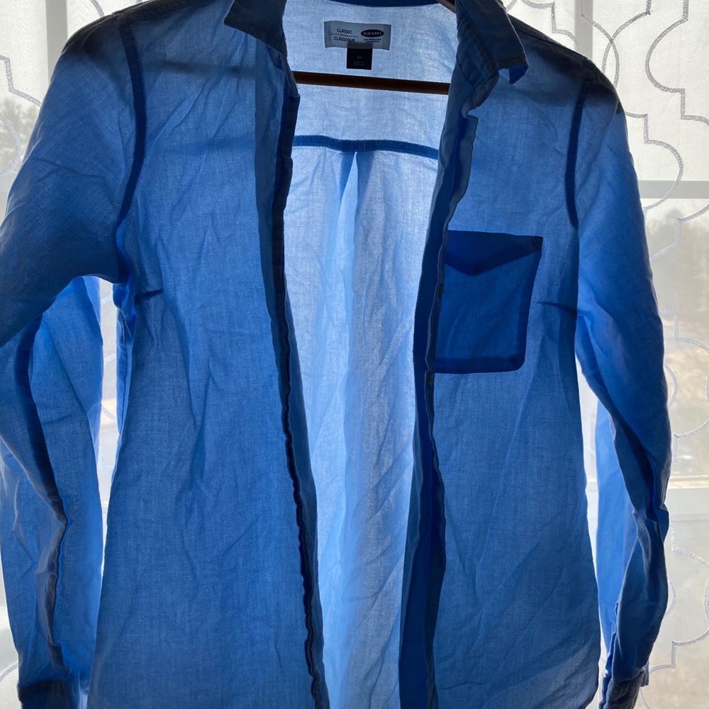 Light Blue Button Up Blouse